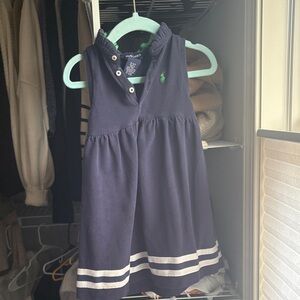 Polo by Ralph Lauren Navy Dress with White Stripes